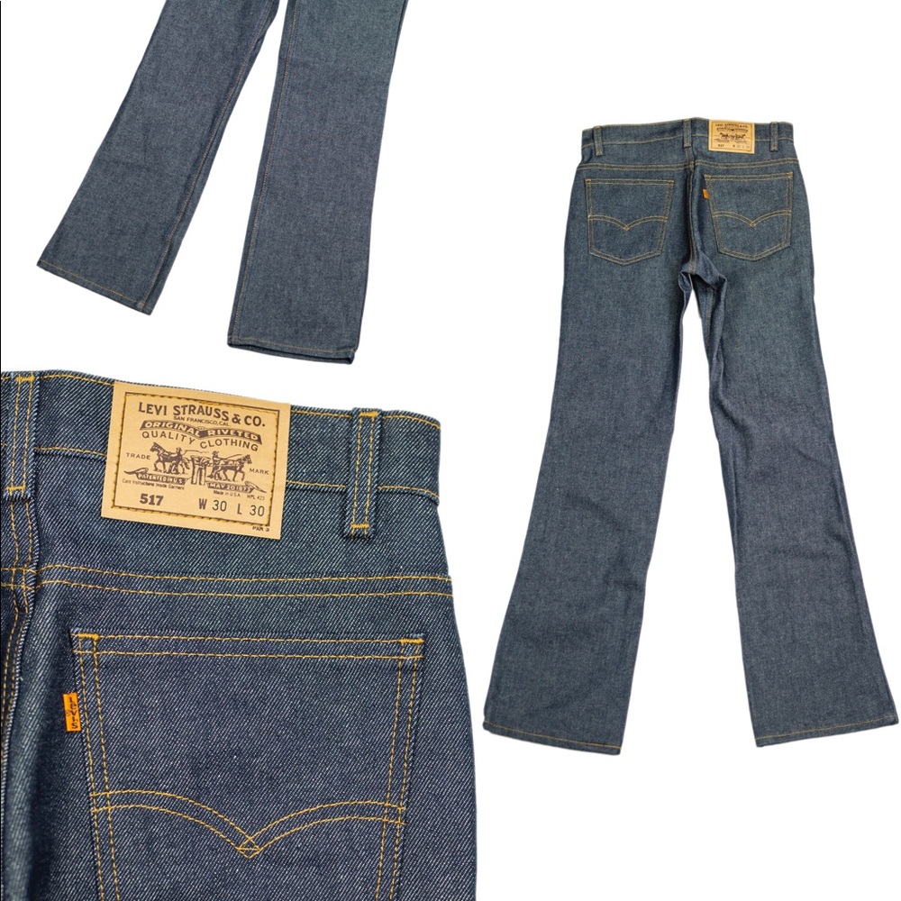 80’s Vintage Levis 517 Orange Tab Boot Cut Jeans